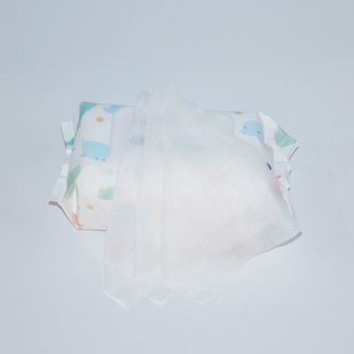 커스텀 로고 40gsm 자연적 유기적 아기는 스픈레이스 빈 우븐을 닦습니다