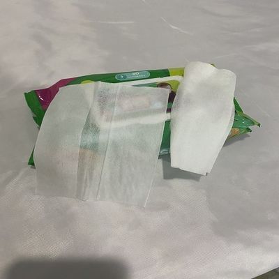 열 접착포 아기 조직은 60gsm 알코올 자유로운 비타민 Ｅ를 닦습니다