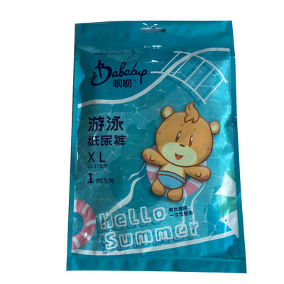 부직포 버릴 수 있는 수영은 폴리에틸렌필름 통기성 배면 시이트에게 기저귀를 채웁니다