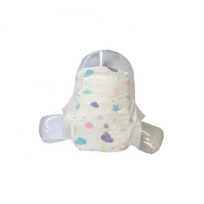 짠것이 아닌 Topsheet FabricS 모양 벨크로 테이프 건조한 아기 기저귀