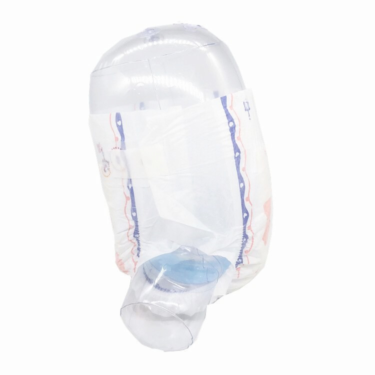연약한 L XL 신생아 기저귀 보풀 펄프 비 길쌈된 3D 누출 보호